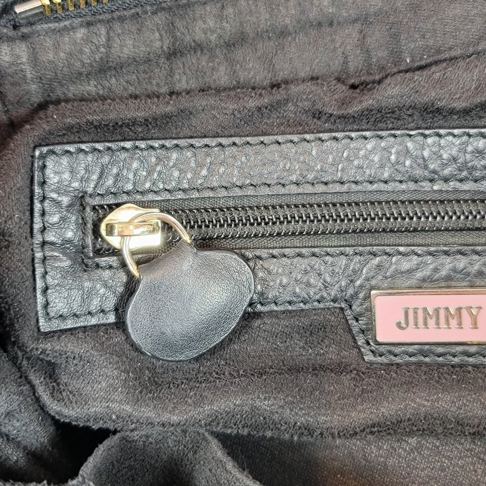 Jimmy Choo Tote Bag in Black Calfskin Lather with Gold Accessories - Picture 14 of 16